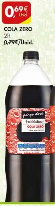 Pingo Doce Cola Zero 2lt promoção
