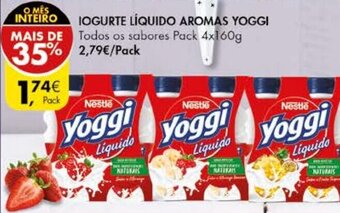 Pingo Doce Iogurte Líquido Aromas Yoggi Pack 4x160g promoção