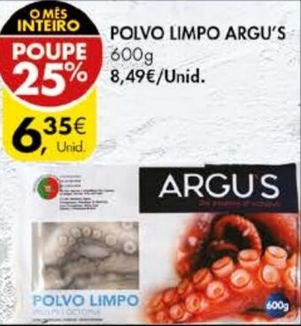 Pingo Doce Polvo Limpo Argu's 600g promoção