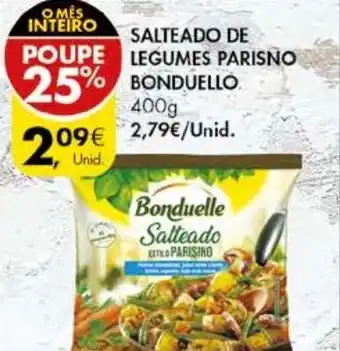 Pingo Doce Salteado de Legumes Parisno Bonduello 400g promoção