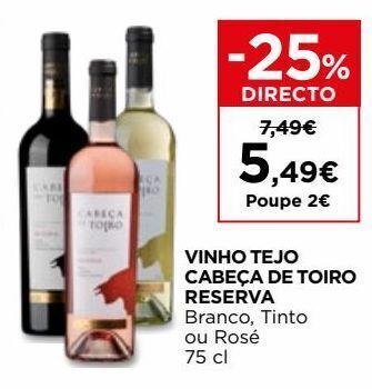 El Corte Inglés Vinhos cabeça de toiro promoção