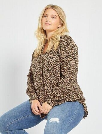 Kiabi Blusa fluida com estampado promoção