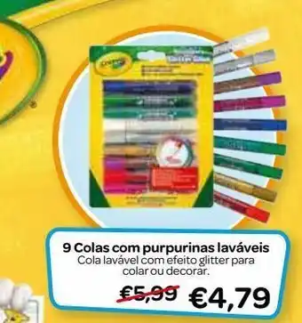 Cola com glitter