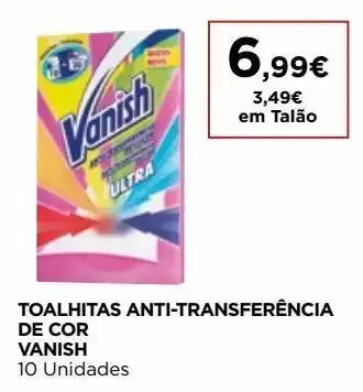 El Corte Inglés Cuidado com a roupa vanish promoção