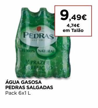 El Corte Inglés Água pedras salgadas promoção