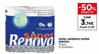 El Corte Inglés Papel higiênico renova promoção