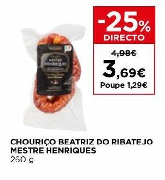 El Corte Inglés Chouriço promoção