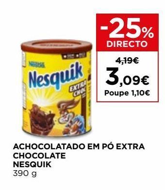 El Corte Inglés Chocolate em pó nesquik promoção