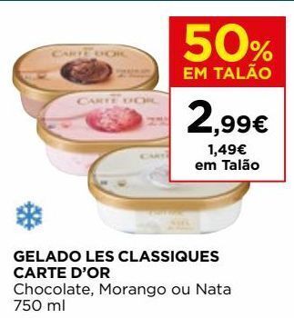 El Corte Inglés Gelados carte d'or promoção
