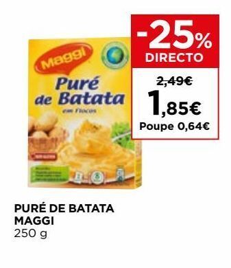 El Corte Inglés Purê de batatas maggi promoção