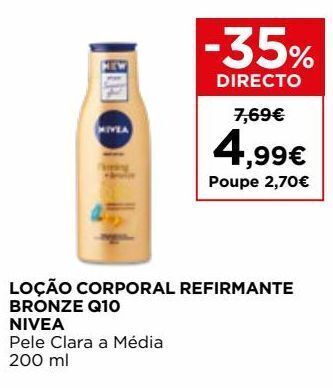 El Corte Inglés Loção hidratante nivea promoção