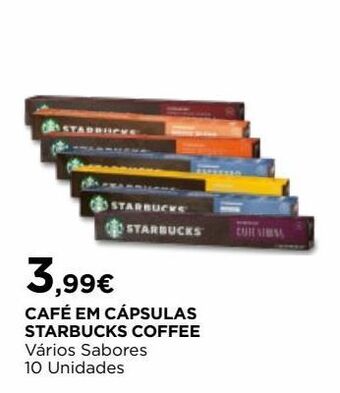 El Corte Inglés Cápsulas de café starbucks promoção