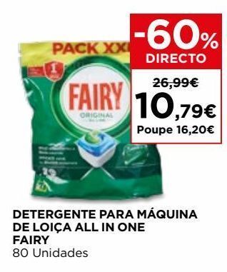 El Corte Inglés Detergente fairy promoção