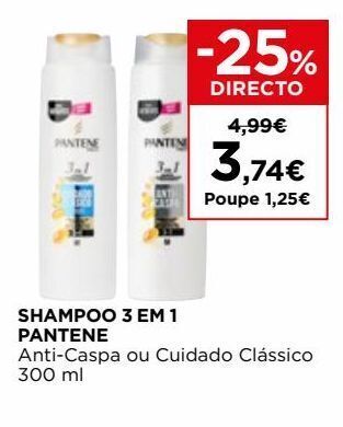 El Corte Inglés Shampoo pantene promoção