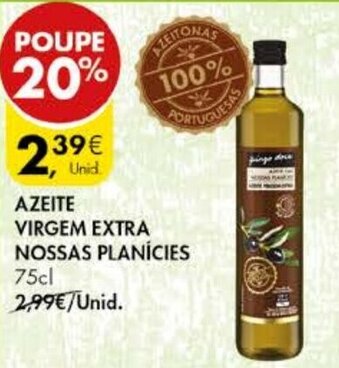 Pingo Doce Azeite Virgem Extra Nossas Planícies 75cl promoção