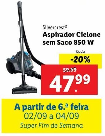 Lidl Aspirador sem saco silvercrest promoção