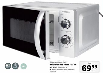 Lidl Microondas silvercrest promoção