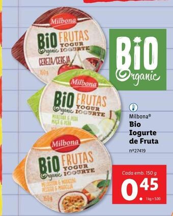Lidl Iogurte milbona promoção