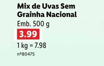 Lidl Uvas promoção
