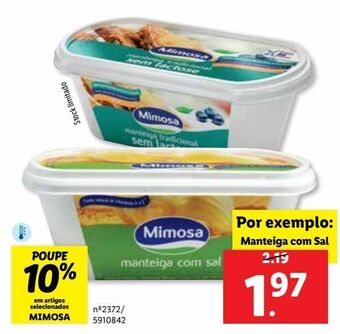 Lidl Manteiga mimosa promoção
