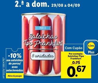 Lidl Salsicha promoção