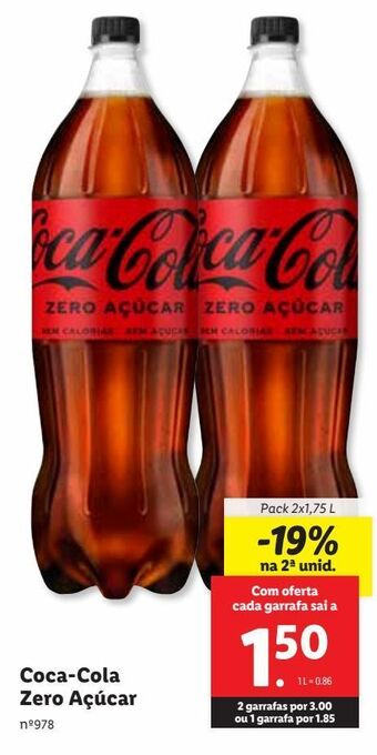Lidl Coca cola zero promoção