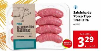 Lidl Salsicha promoção