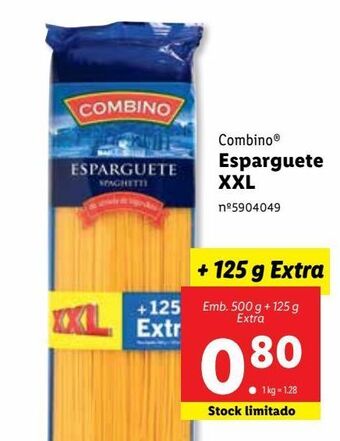 Lidl Esparguete combino promoção
