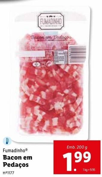 Lidl Bacon fumadinho promoção