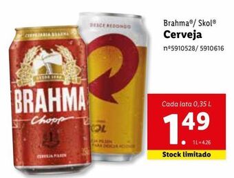 Lidl Lata de cerveja promoção