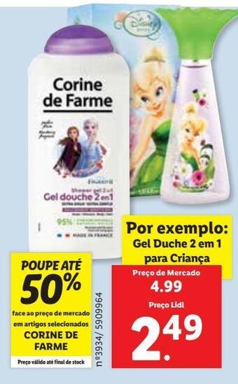 Lidl Gel de banho corine de farme promoção