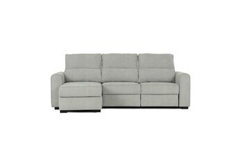 Connor chaise longue com cama cinza claro