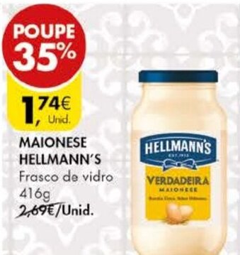 Pingo Doce Maionese Hellmann's 416g promoção