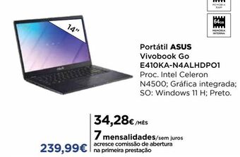 El Corte Inglés Portátil asus promoção