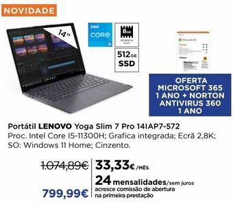 El Corte Inglés Notebook lenovo promoção
