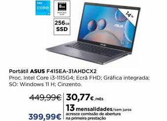 El Corte Inglés Portátil asus promoção