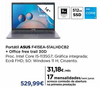 El Corte Inglés Portátil asus promoção