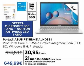 El Corte Inglés Portátil asus promoção