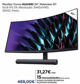 El Corte Inglés Monitor huawei promoção