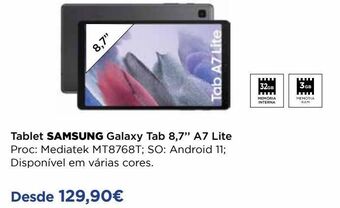 El Corte Inglés Tablet samsung promoção