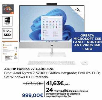 El Corte Inglés All in one hp promoção
