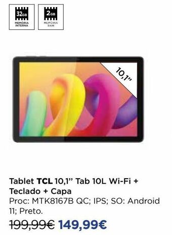 El Corte Inglés Tablet tcl promoção