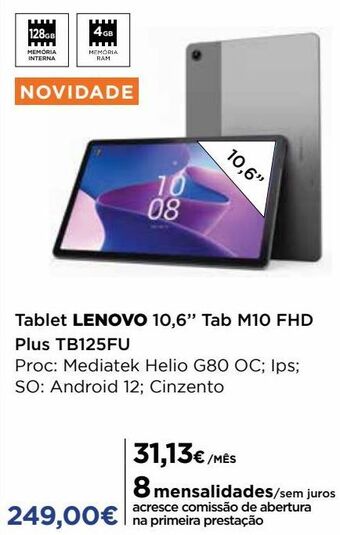 El Corte Inglés Tablet lenovo promoção