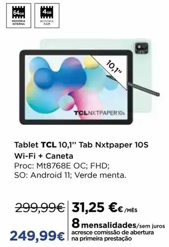 El Corte Inglés Tablet tcl promoção