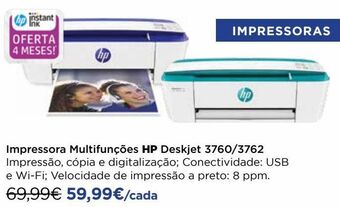 El Corte Inglés Impressora multifuncional hp promoção