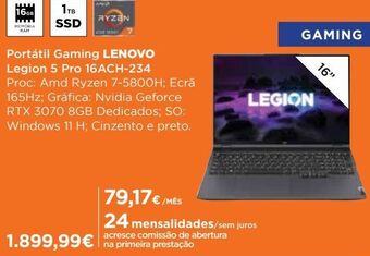 El Corte Inglés Notebook lenovo promoção