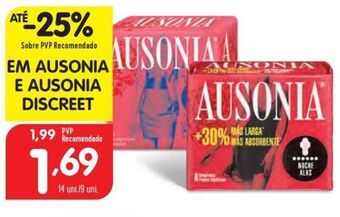Minipreço Absorvente ausonia promoção