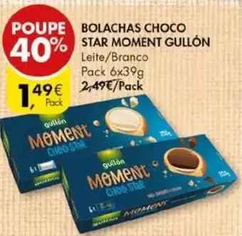 Pingo Doce Bolachas Choco Star Moment Gullón 6x39g promoção