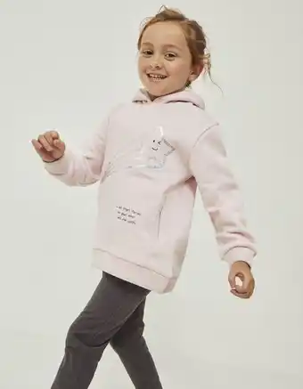 Zippy Sweat com capuz + leggings de algodão para menina 'estrela cadente', rosa/cinza escuro promoção