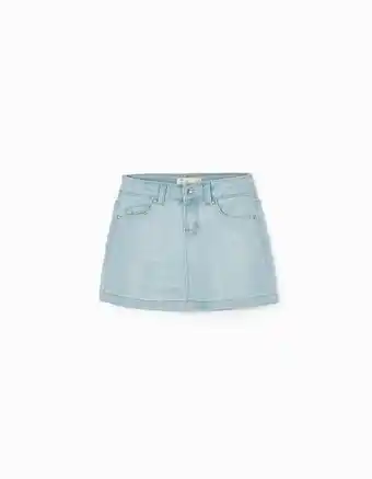 Zippy Saia de ganga em algodão para menina, azul claro promoção